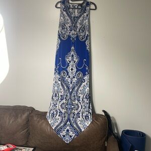 EUC maxi dress with triangle hem